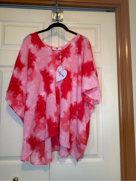 Buddy Love Tops - Buddy Love Pink & Red Tunic - S - NWT
